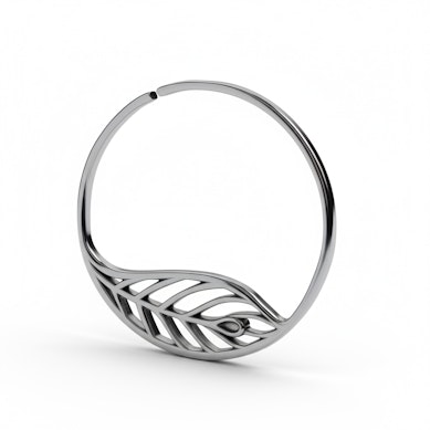 Anneau pour tunnel avec une feuille