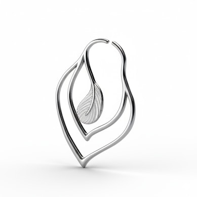 Anneau pour tunnel avec une plume