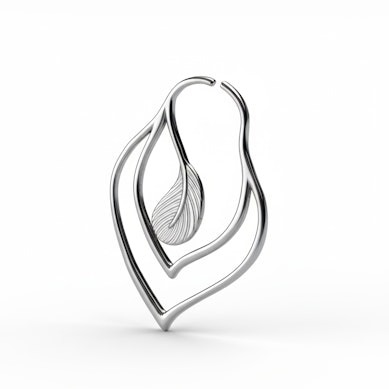 Anneau pour tunnel avec une plume