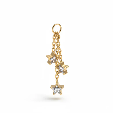 Charm avec un trio d'étoiles