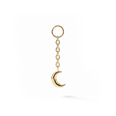 Charm en titane à motif lune