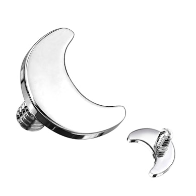 Dermal top en titane et design en forme de lune