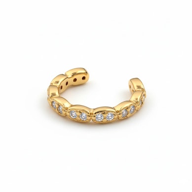 Earcuff orné de paires de pierres