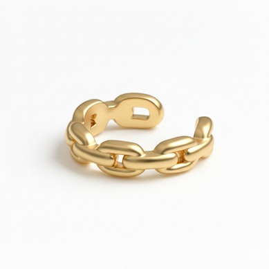 Earcuff avec un design en forme de chaîne