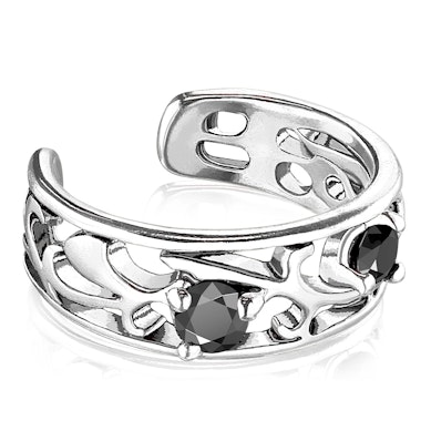 Earcuff avec un design en filigrane ramifié