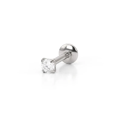 Labret en titane et plusieurs designs ornés de pierres