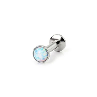 Labret push-in avec une opale