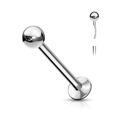 Labret push-in en acier chirurgical