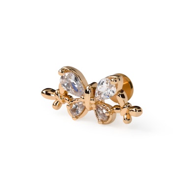 Labret avec trois papillons