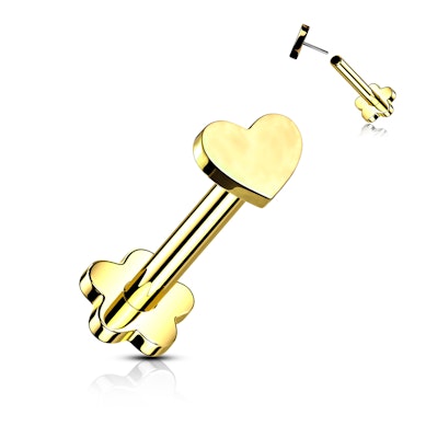 Labret en titane à double extrémité