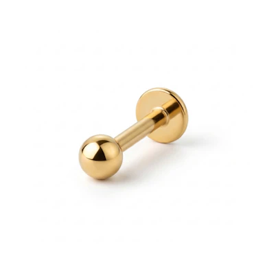Labret en titane coloré avec filetage interne
