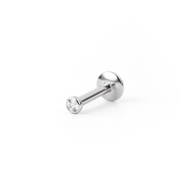 Labret avec petite pierre et filetage interne