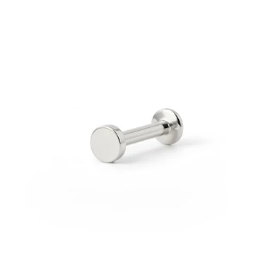 Labret avec top plat et filetage interne