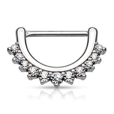 Clicker pour le téton avec bordure en demi-lune