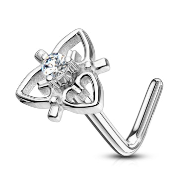 Piercing pour le nez avec des reliefs