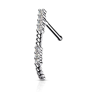 Crawler pour le nez orné de pierres disponible en 3 couleurs