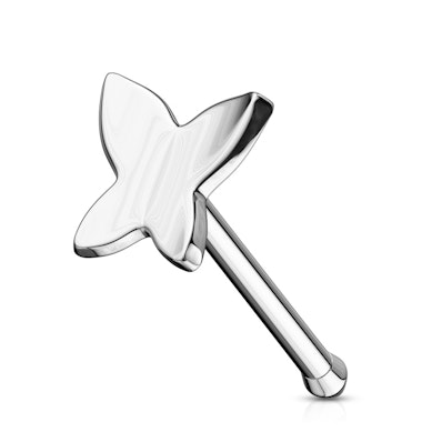 Tige en or 14 carats avec un papillon