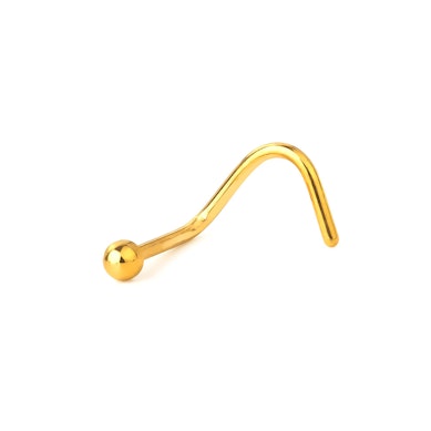 Vis pour nez avec demi boule dans plusieurs couleurs