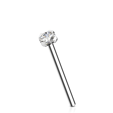 Tige pour le nez en or 14 carats avec une pierre