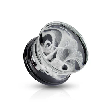 Plug en verre avec motif fumée