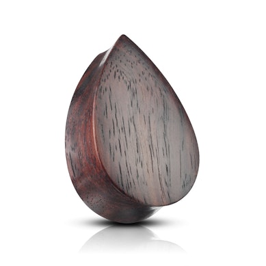Plug en bois en forme de goutte