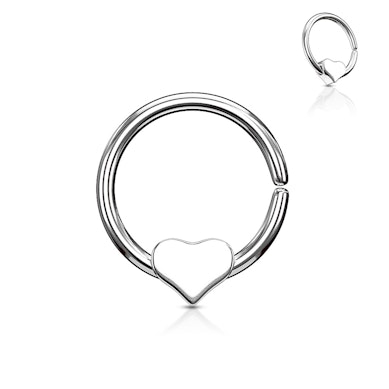 Anneau avec un coeur amovible