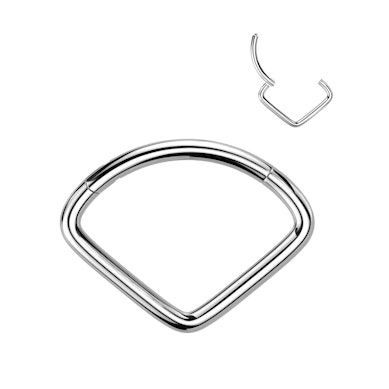 Anneau segment en titane et forme de chevron