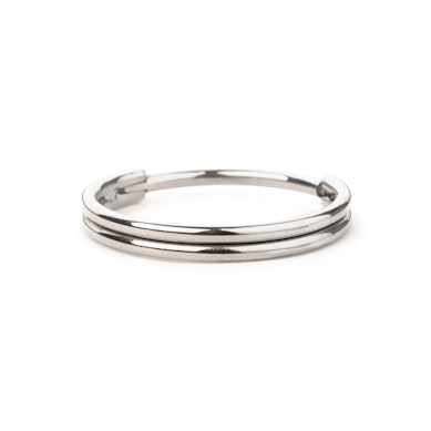 Anneau segment avec design double anneau