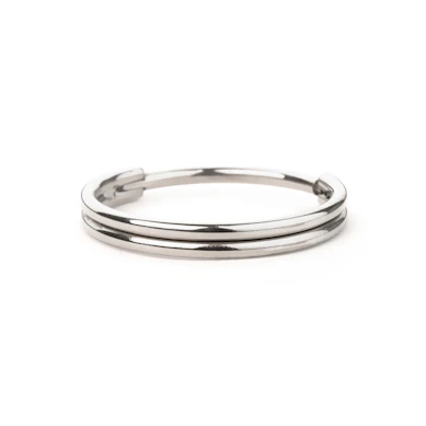 Anneau segment avec design double anneau