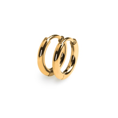 Paire de créoles en titane