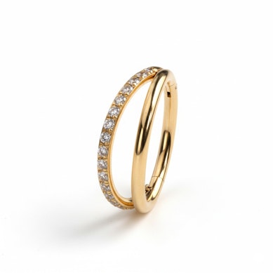 Clicker en titane effet trompe-l'œil