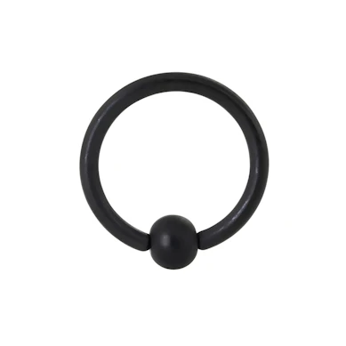 Anneau BCR couleur noir mat
