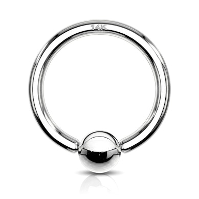 Anneau captif en or 14 carats