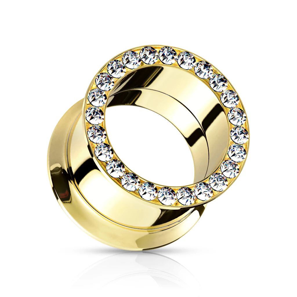 Paire De Tunnels Pour Oreilles élargies - Acier, Tailles 4mm à 25mm, Double évasé à Vis, Pour Homme Femme