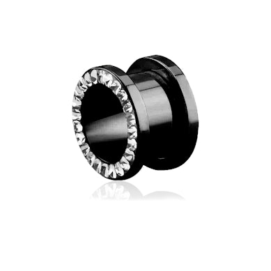 Tunnel avec bordure en pierre et principe de vis