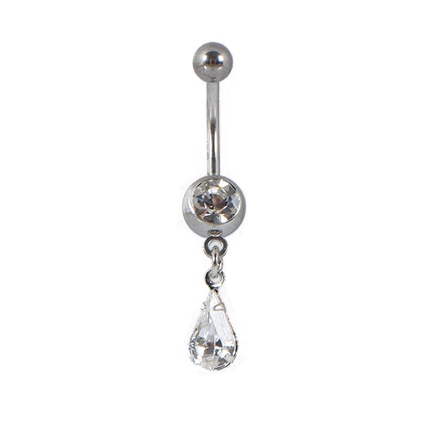 Piercing pour le nombril pendentif avec une goutte d