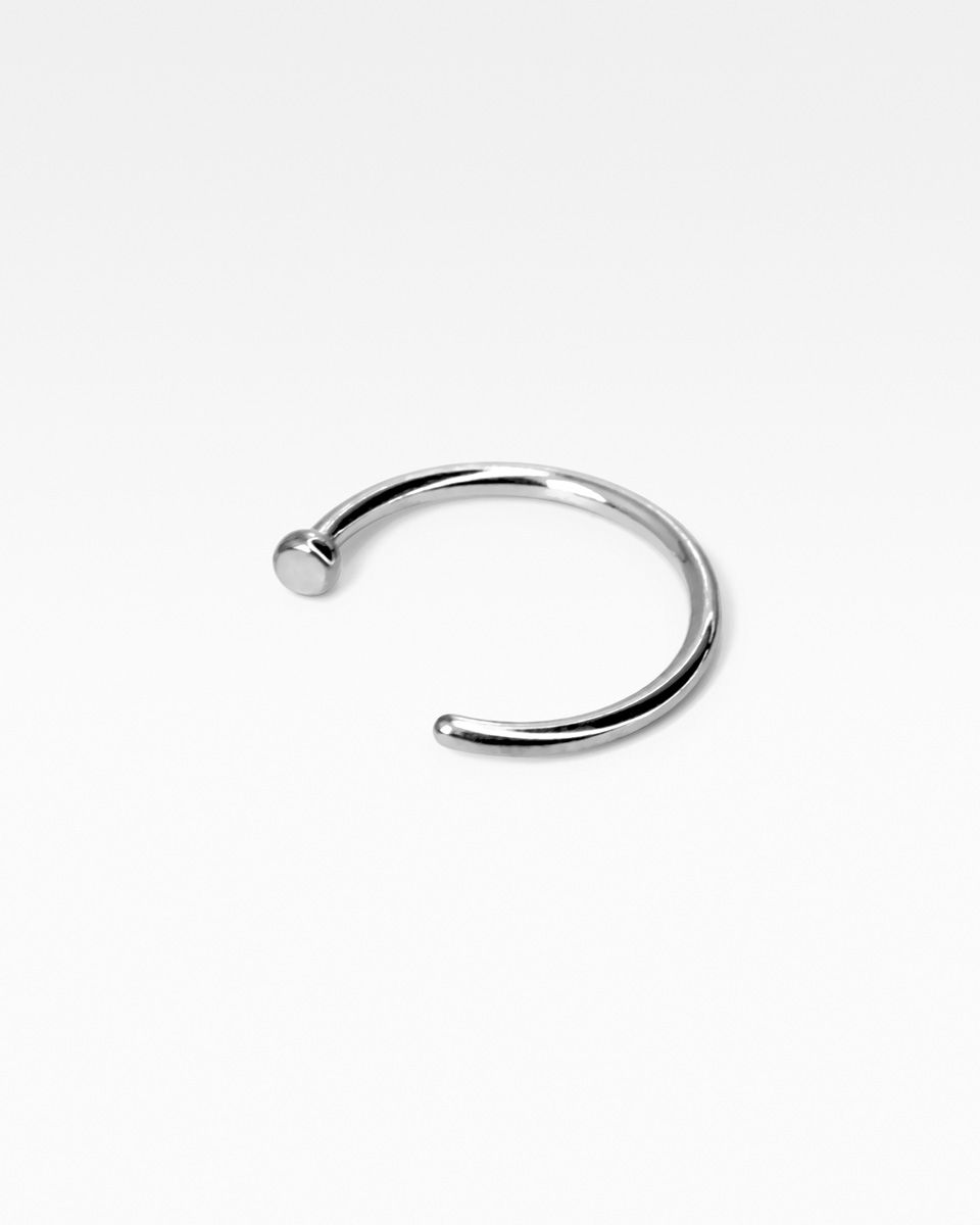 Simple anneau pour le nez en titane pur sans nickel
