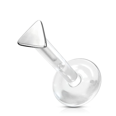 Labret en or 14 carats avec un triangle