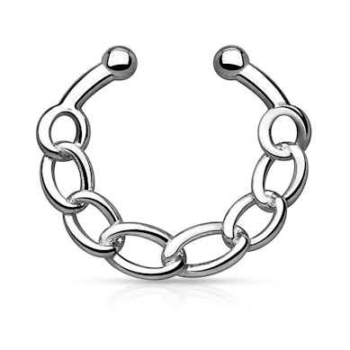 Faux septum motif chaine