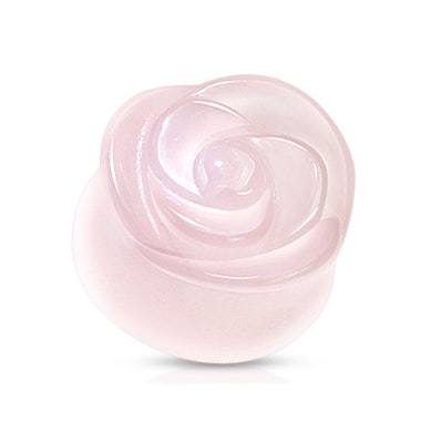 Plug en quartz avec une jolie rose