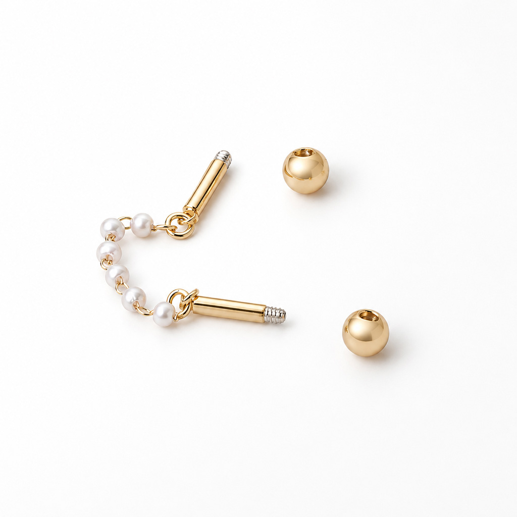 Barbell industriel avec chaîne composée de perles