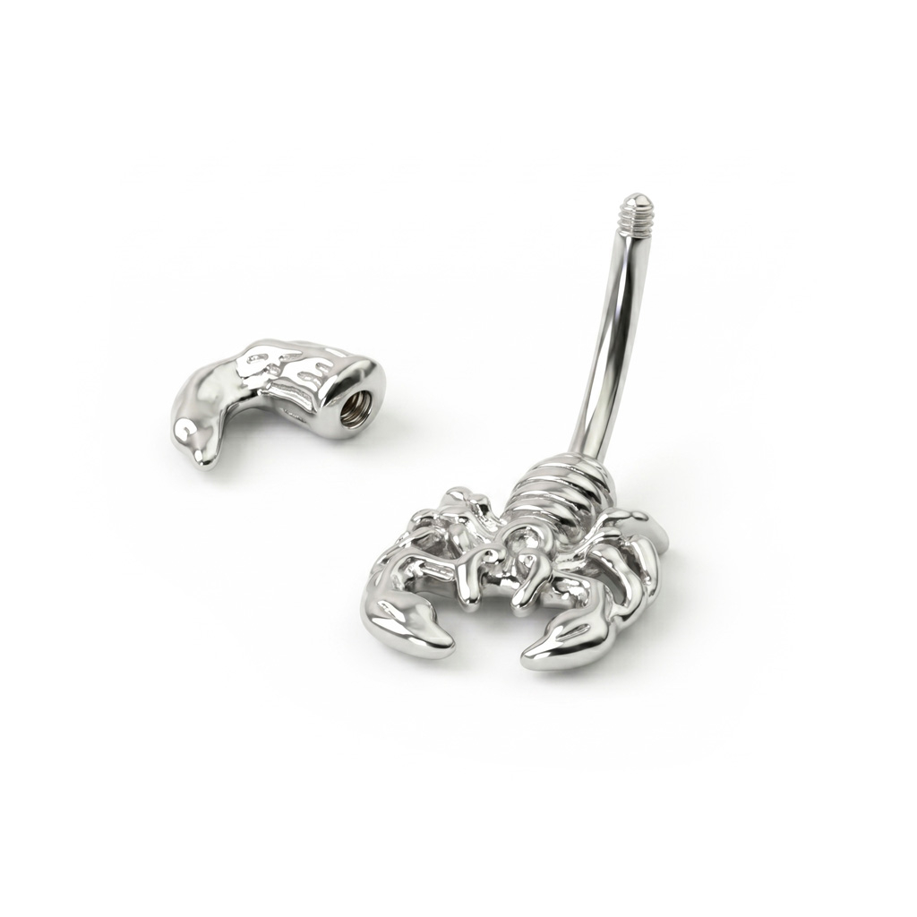 Piercing pour le nombril en forme de scorpion