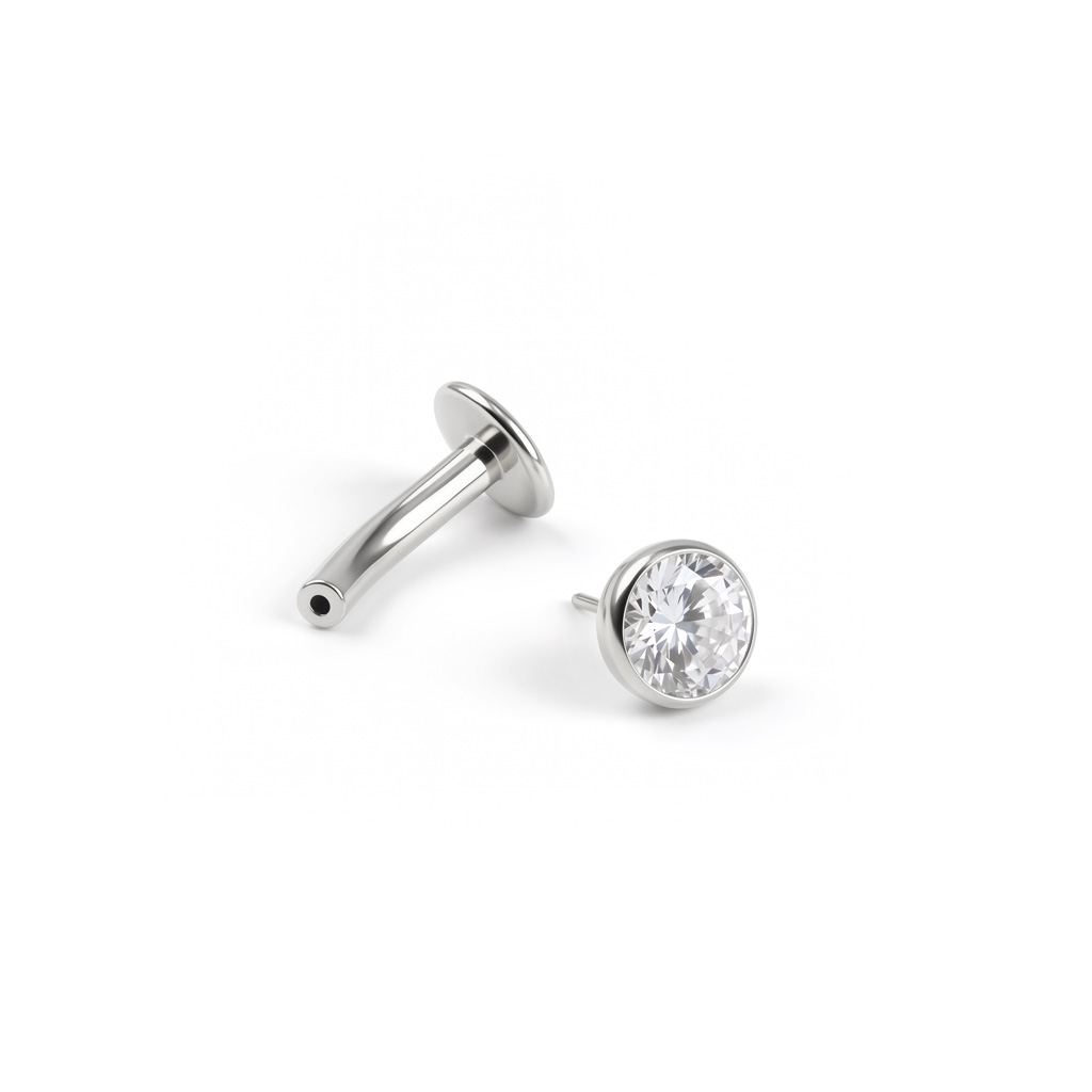 Piercing nombril inversé en titane