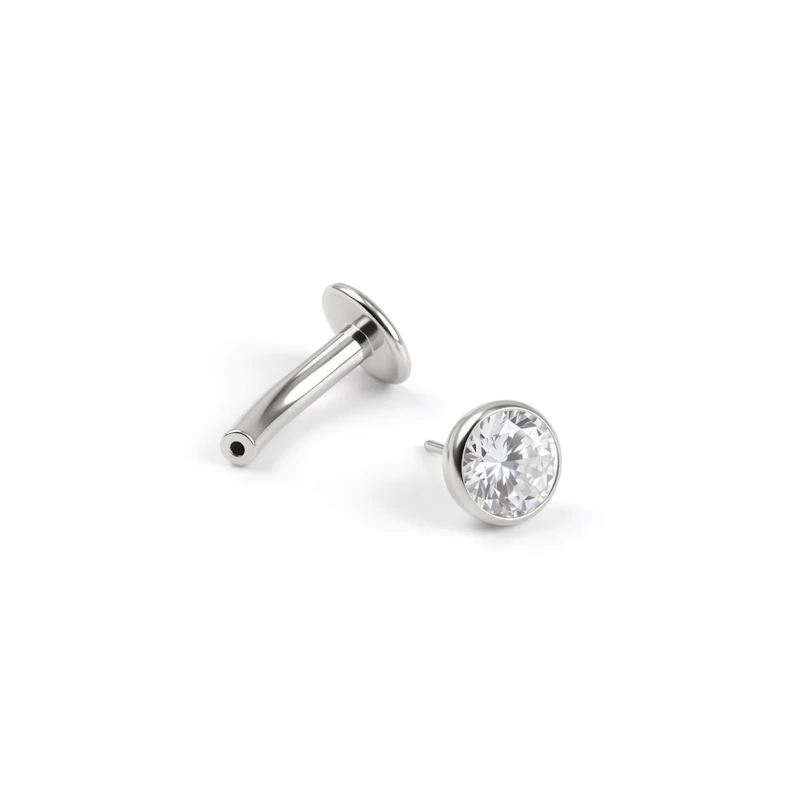 Piercing nombril inversé en titane