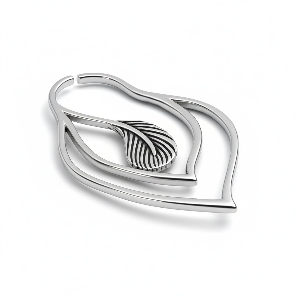 Anneau pour tunnel avec une plume