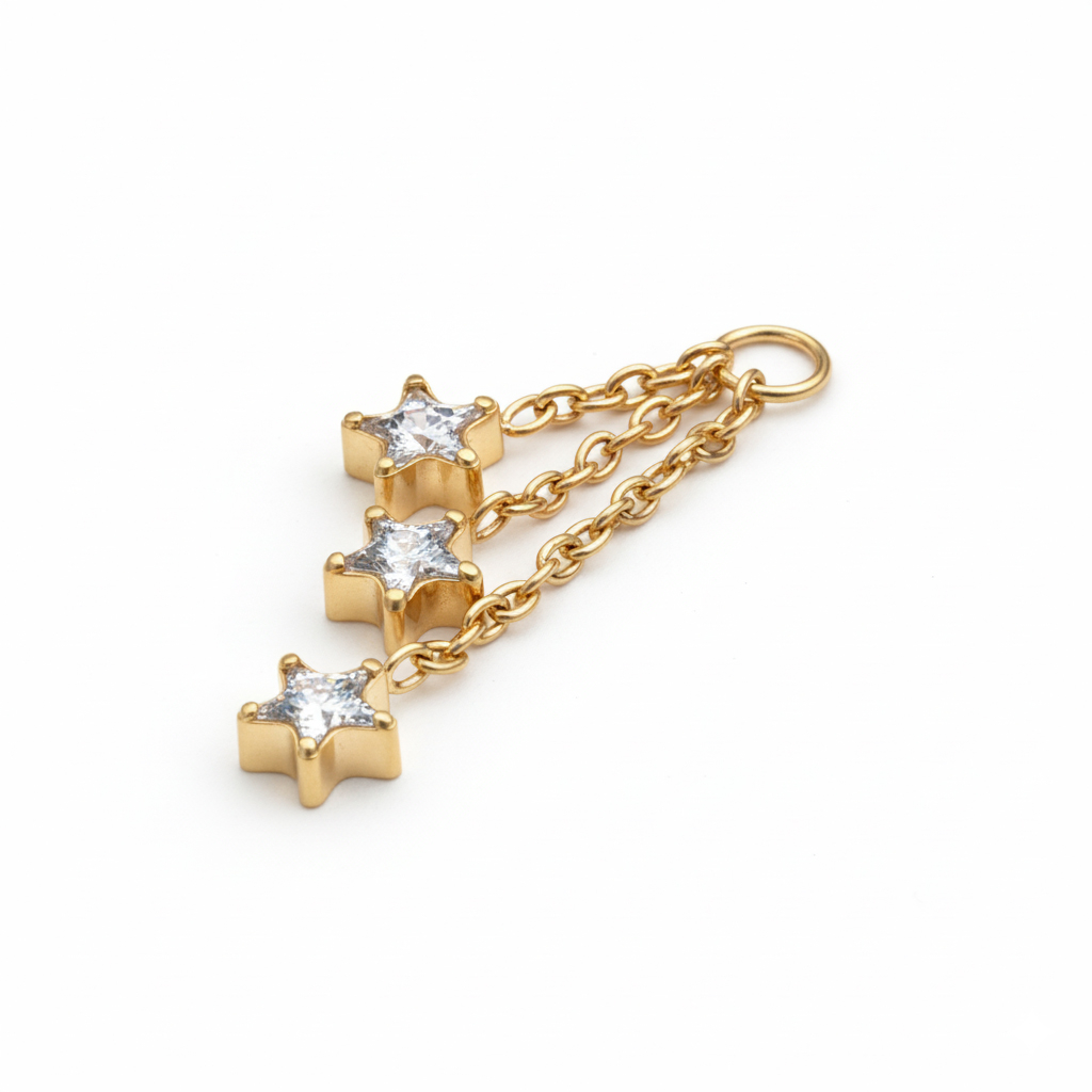 Charm avec un trio d'étoiles