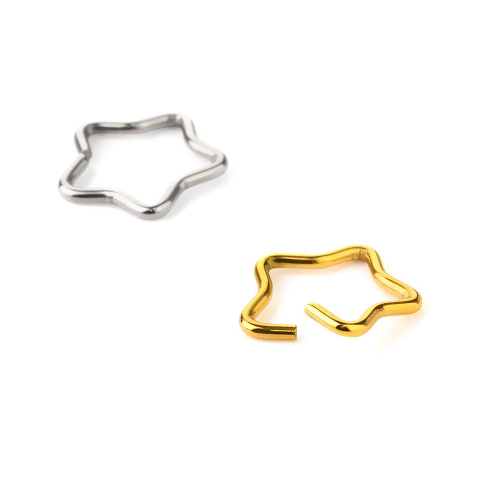 Piercing pour l'oreille en forme d'étoile