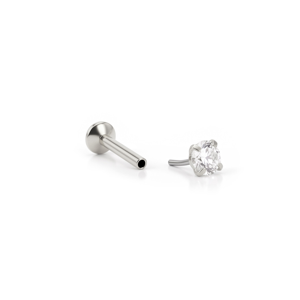 Labret push-in avec une pierre