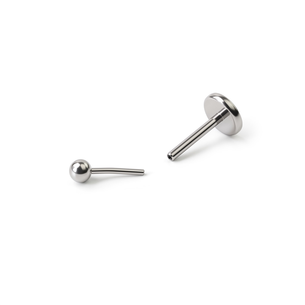 Labret push-in en titane