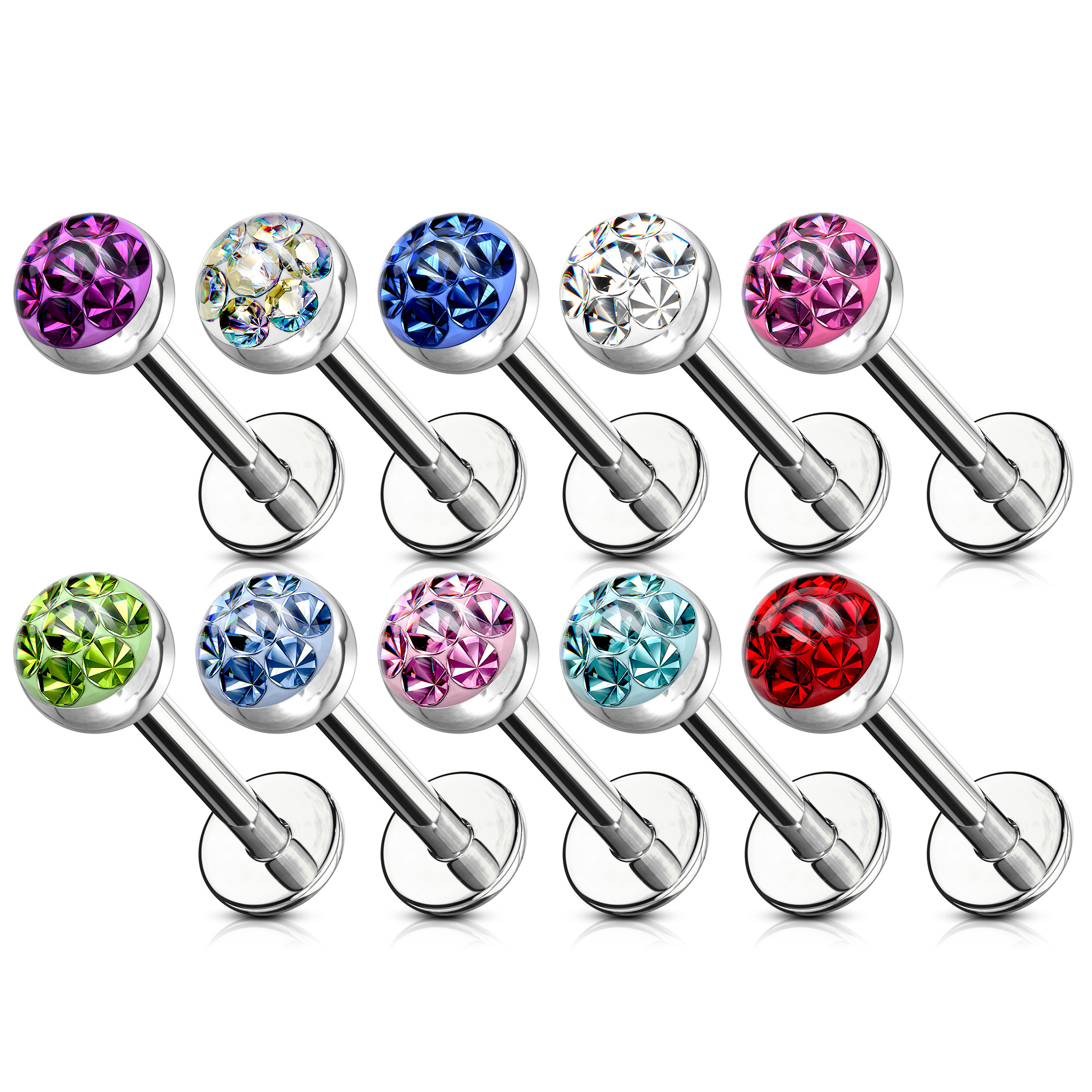 Labret avec dome en pierres